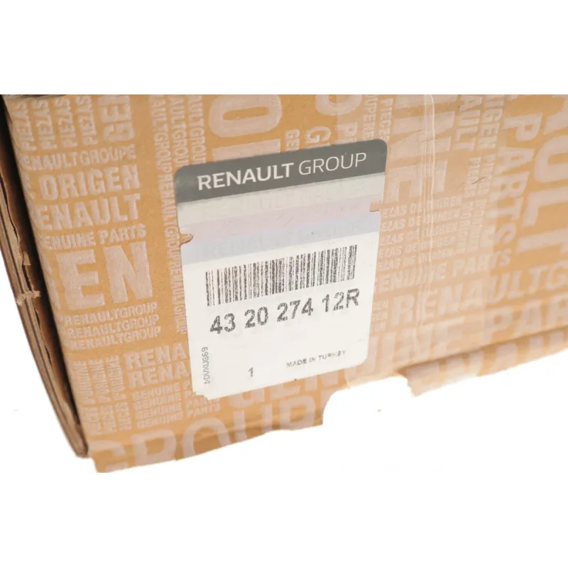 Диск гальмівний задній RENAULT 432027412R для Megane IV (260x8) (+ABS) з підшипником