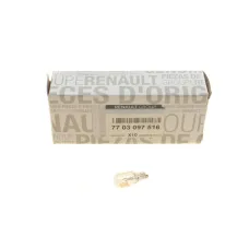 Автолампа RENAULT W5W 12V 5W W2.1x9.5d (без цоколя) 7703097516 для передньої/задньої установки