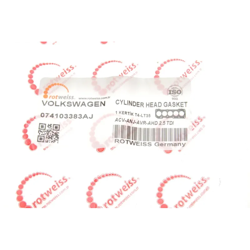 Прокладка ГБЦ ROTWEISS 074103383AJ для VW LT/T4 2.5 TDI, Audi A6 C4 1994-1997