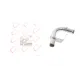 Трубка системи охолодження ROTWEISS 55199161 для Fiat Doblo Combi 1.3D 2010-, Fiat Punto 1.3D 2012-