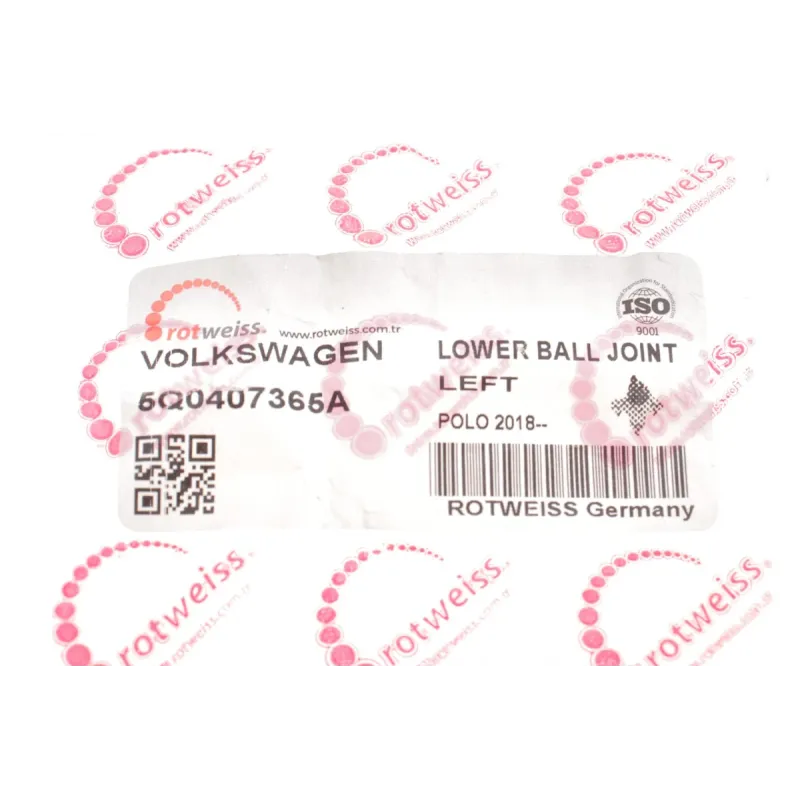 Опора кульова передня нижня ROTWEISS 5Q0407365A для Audi A3, Skoda Octavia III, VW Golf VII 2012-