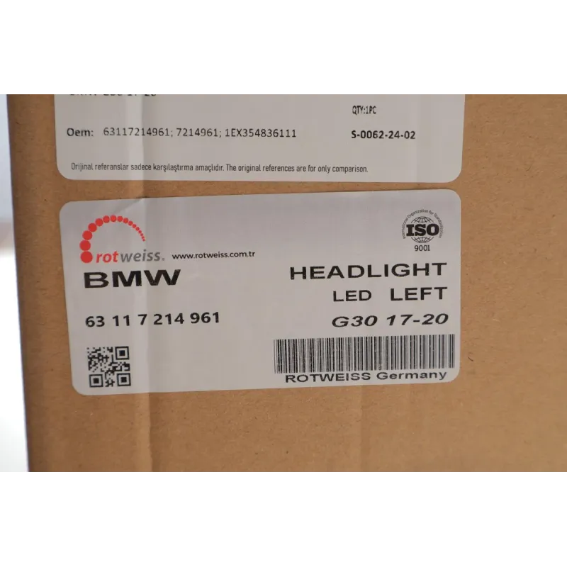 Фара (L) BMW 5 (G30/F90) 16- (LED)