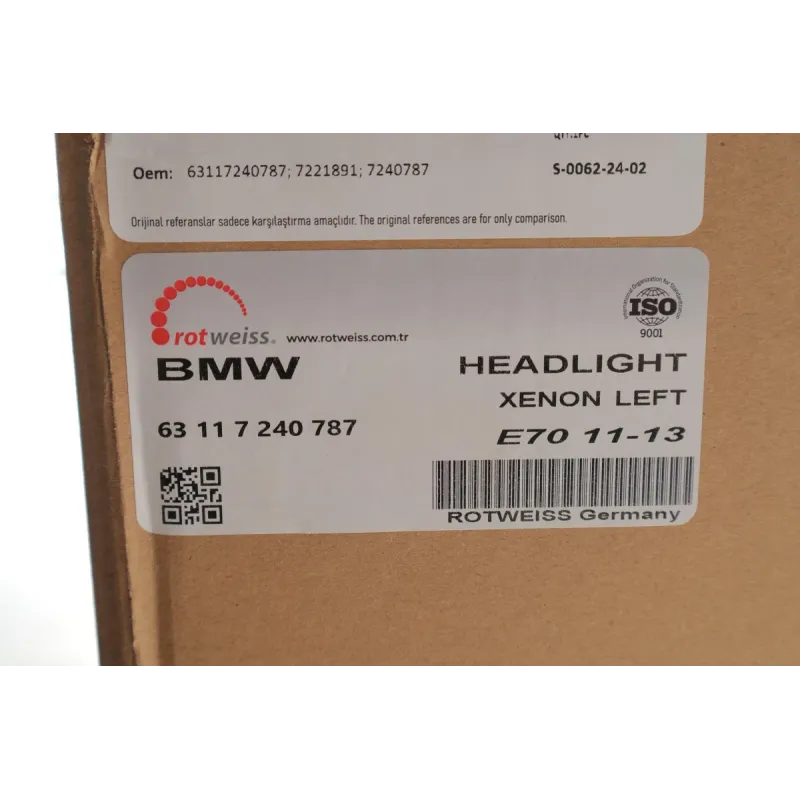 Фара ліва Bi-Xenon ROTWEISS 63117240787 для BMW X5 E70 2008-2013