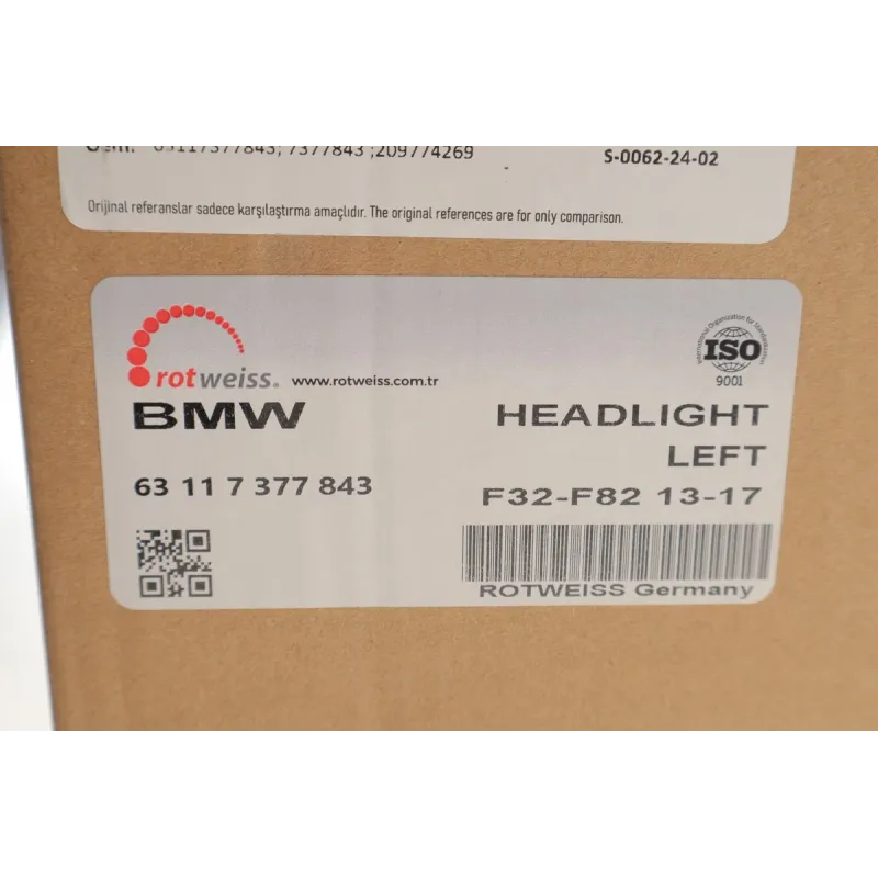 Фара ліва Bi-Xenon ROTWEISS 63117377843 для BMW 4 Series F32/F82 2013-2020