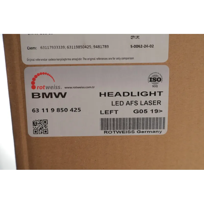 Фара (L) BMW X5 (G05/F95)/X6 (G06/F96) 19- (LED)