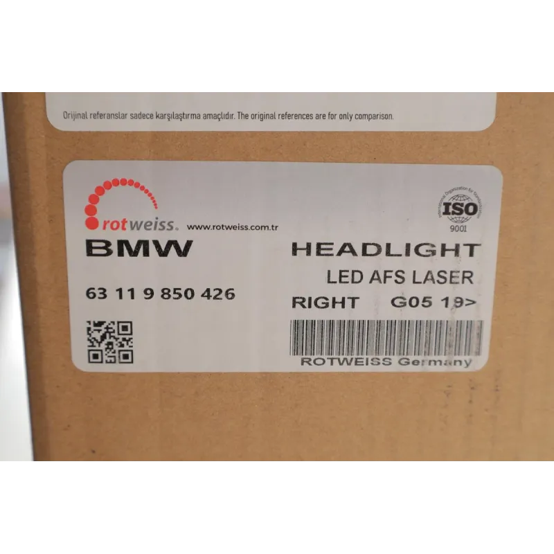 Фара права LED ROTWEISS 63119850426 для BMW X5 G05/X6 G06 2018-