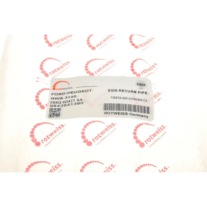 Трубка клапана EGR ROTWEISS 9643941380 для Citroen C2/C3, Peugeot 206/307 1.4 HDi