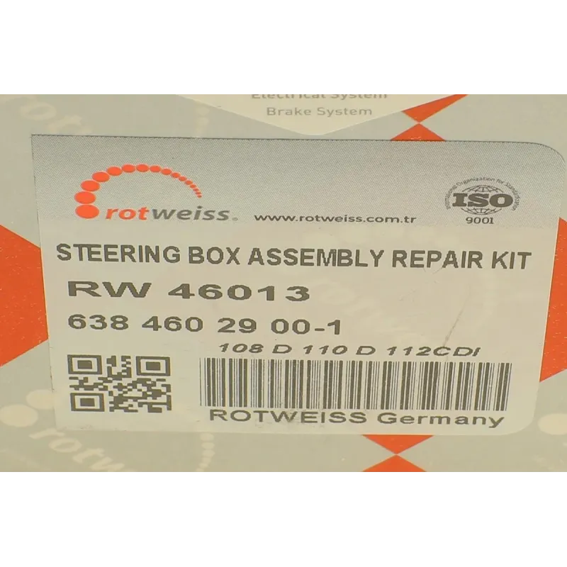 Ремкомплект рульової рейки ROTWEISS RW46013 для Mercedes-Benz Vito W638 1996-2003