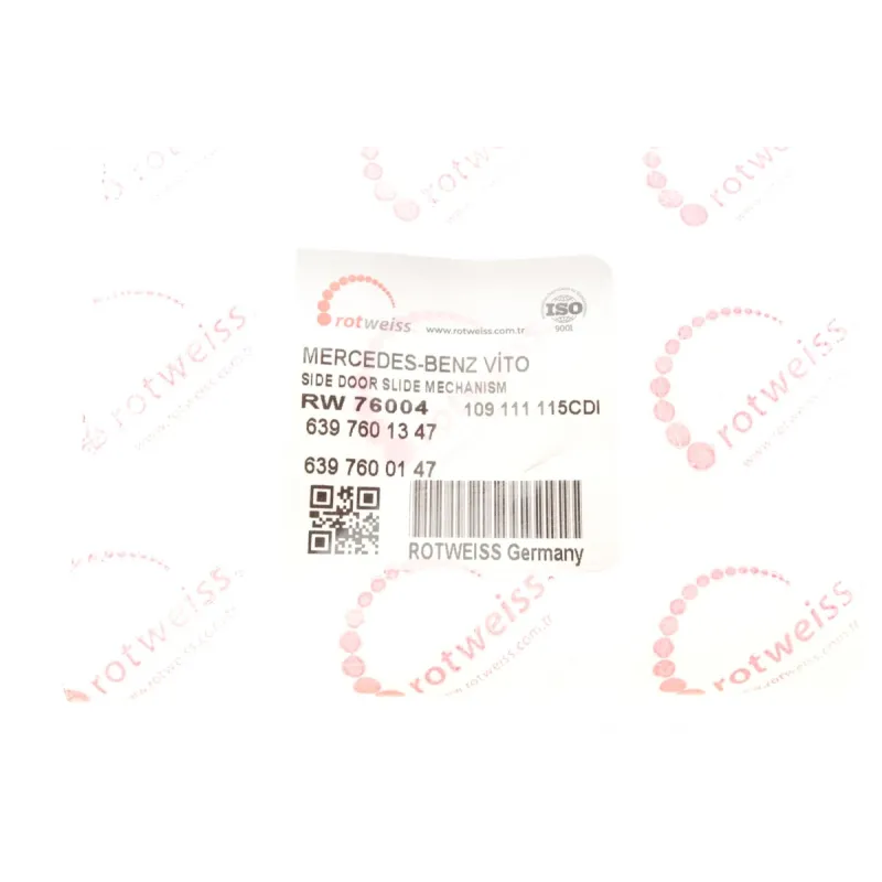 Ролик дверей верхній ROTWEISS RW76004 для Mercedes-Benz Vito/Viano W639 2003-