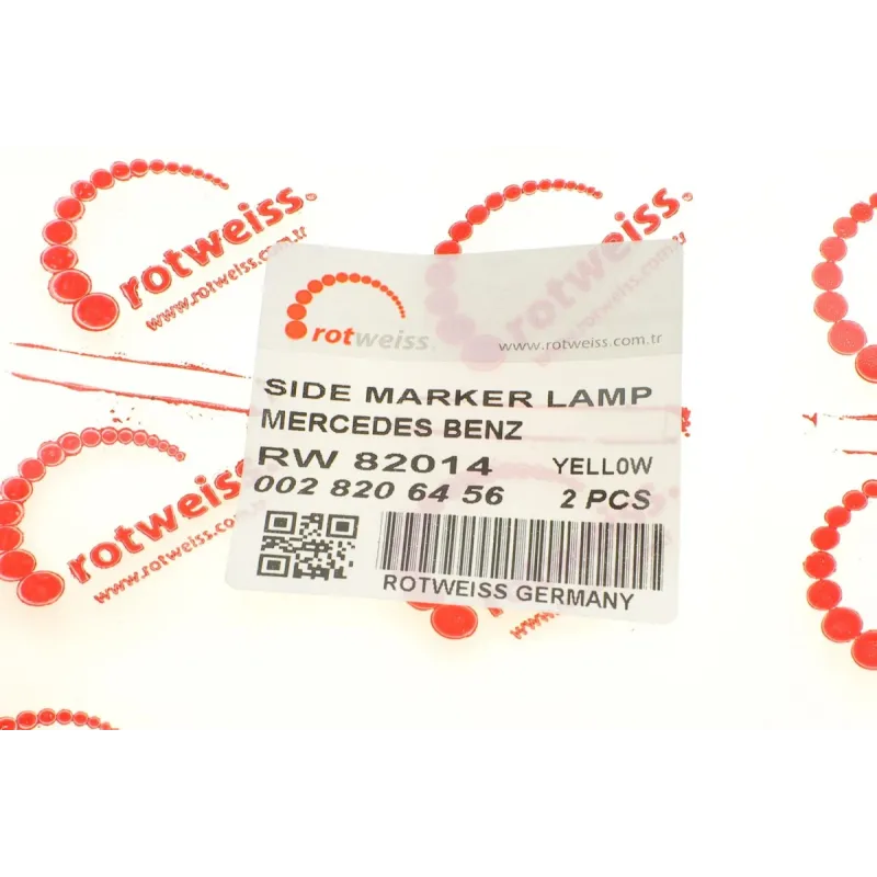 Ліхтар бічний жовтий LED ROTWEISS RW82014-Y для Mercedes-Benz Sprinter 901, 902, 903 (1995-2006)