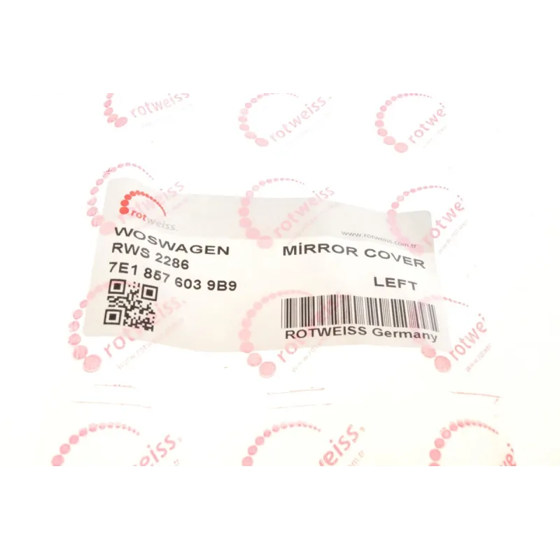 Кришка дзеркала ліва ROTWEISS RWS2286 для Volkswagen Caddy/T5 2003-2009