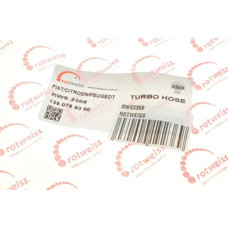 Патрубок інтеркулера ROTWEISS RWS2369 для Citroen Jumper, Fiat Ducato, Peugeot Boxer 3.0 HDi 2006-