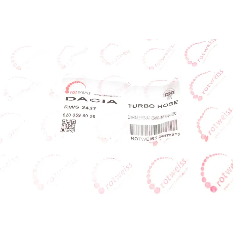 Патрубок інтеркулера (L) ROTWEISS RWS2427 для Dacia Duster/Logan 1.5dCi 2007-