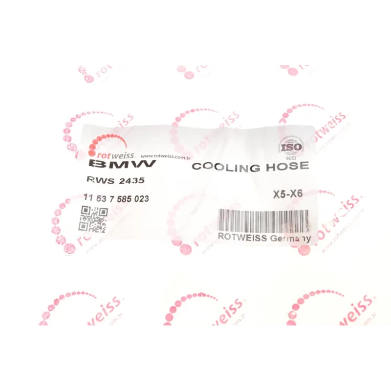Патрубок системи охолодження ROTWEISS RWS2435 для BMW X5 (E70) X6 (E71) 3.0i 2008-2014
