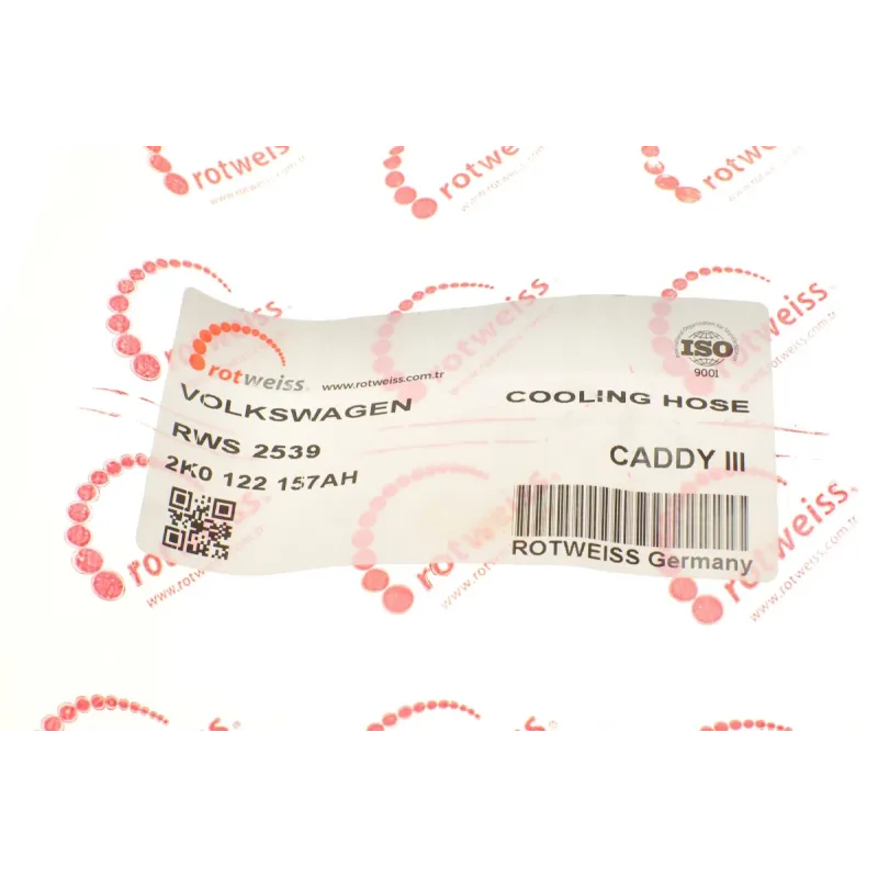 Патрубок радіатора ROTWEISS RWS2539 для Volkswagen Caddy 1.9/2.0 TDI 2004-2010
