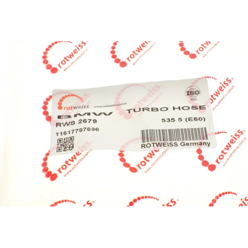 Патрубок інтеркулера ROTWEISS RWS2679 для BMW 5 (E60) 525d/530d/535d 2004-2010, 64/55.5 мм