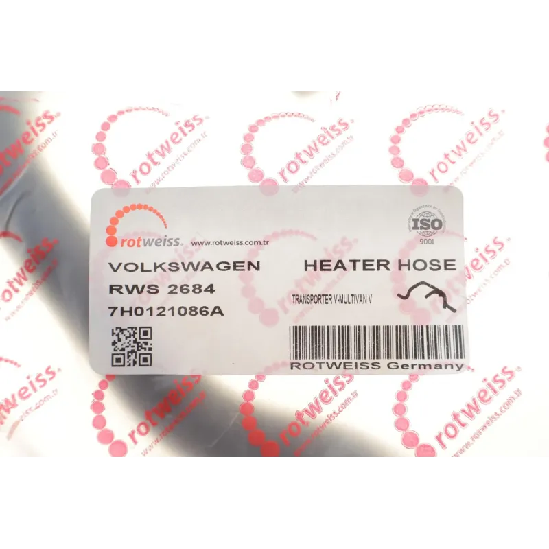 Патрубок системи охолодження ROTWEISS RWS2684 для Volkswagen Transporter T5 1.9 TDI 2003-2009