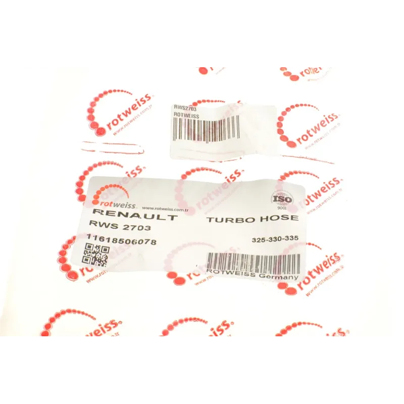Патрубок інтеркулера ROTWEISS RWS2703 для BMW 3 (E90) 325d 330d 335d 2005-2011