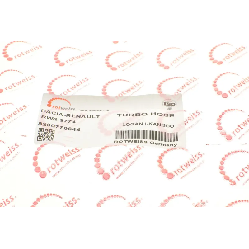 Патрубок турбіни ROTWEISS RWS2774 для Renault Kangoo 1.5dCi 2002-2007