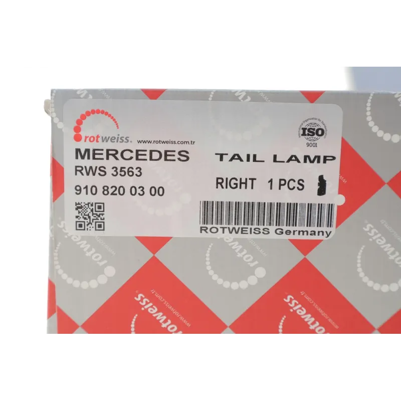Ліхтар задній правий ROTWEISS RWS3563 для Mercedes-Benz Sprinter W910 2019-