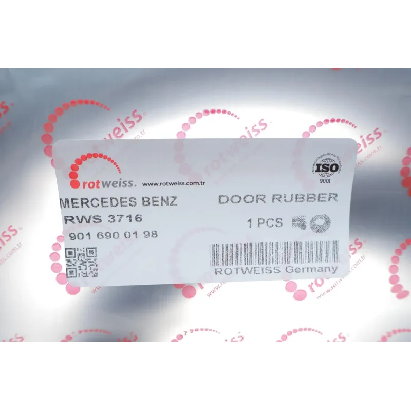Ущільнювач дверей задніх ROTWEISS RWS3716 для Mercedes-Benz Sprinter 901-904 (високий дах)