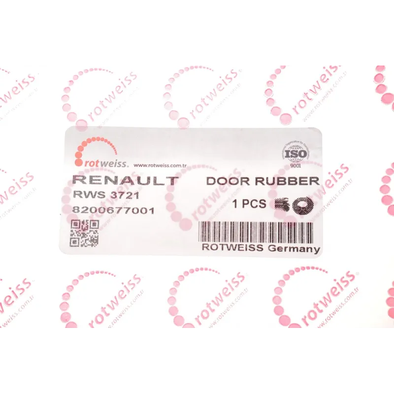 Ущільнювач дверей передніх ROTWEISS RWS3721 для Renault Master, Opel Movano 2010-
