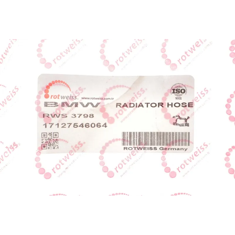 Патрубок радіатора верхній ROTWEISS RWS3798 для BMW 5 (E60/E61) 6 (E63/E64) 2.5/3.0 2004-2010