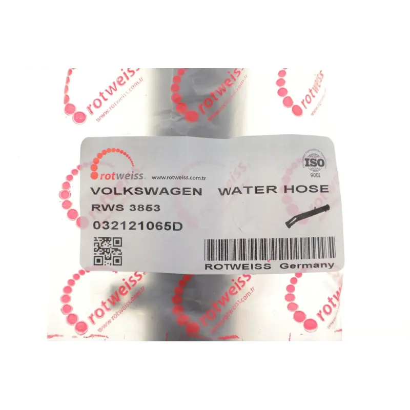 Патрубок системи охолодження ROTWEISS RWS3853 для VW Caddy, Seat Ibiza, Skoda Fabia 1.4-1.6 1995-2004