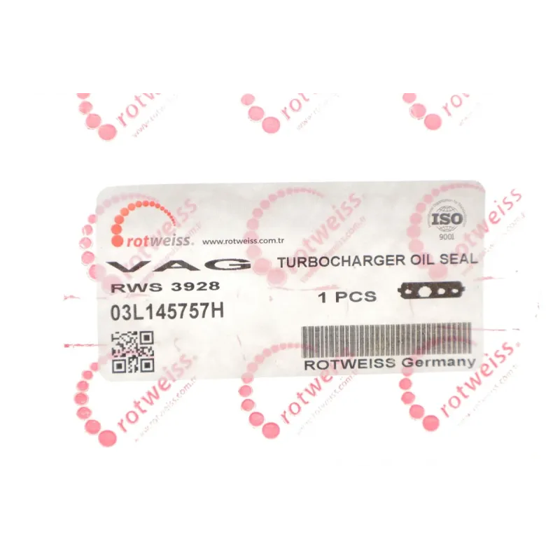 Прокладка турбіни ROTWEISS RWS3928 для VW Caddy, Skoda Octavia 1.6TDI 2009-