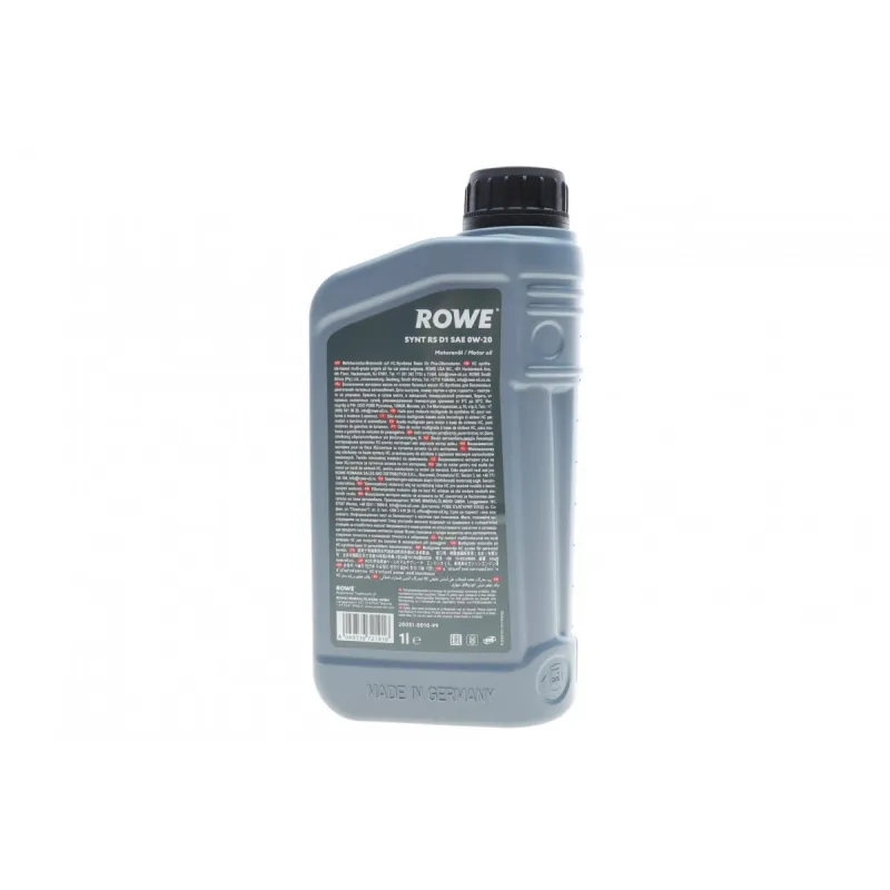 Моторна олива ROWE HIGHTEC SYNT RS D1 0W20 1L (API SP RC/SN PLUS RC)(GM dexos1 Gen 3/Ford WSS-M2C962-A1) 20051-0010-99