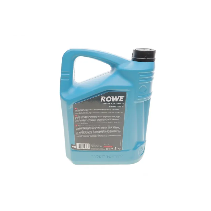 Моторна олива ROWE HIGHTEC SYNT RS DLS 5W-30 5л (MB 229.31/229.51/229.52, BMW LL-04) 20118-0050-99