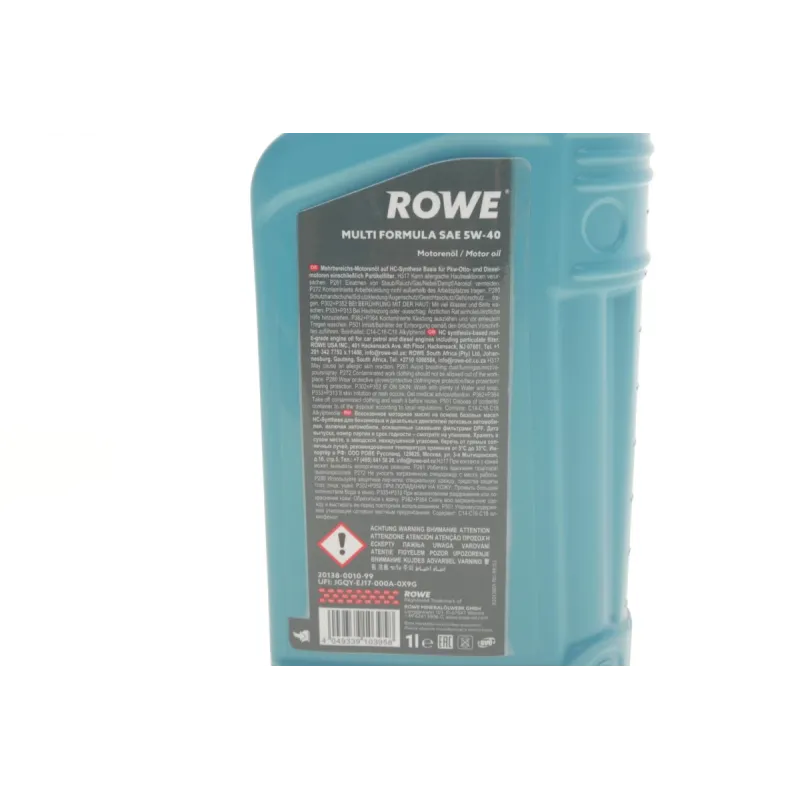 Моторна олива ROWE HIGHTEC MULTI FORMULA 5W40 (1L) 20138-0010-99