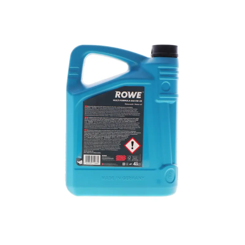 Моторна олива ROWE HIGHTEC MULTI FORMULA 5W40 4л (MB 229.31/229.51/226.5, VW 505 00/505 01, BMW LL-04) 20138-0040-99