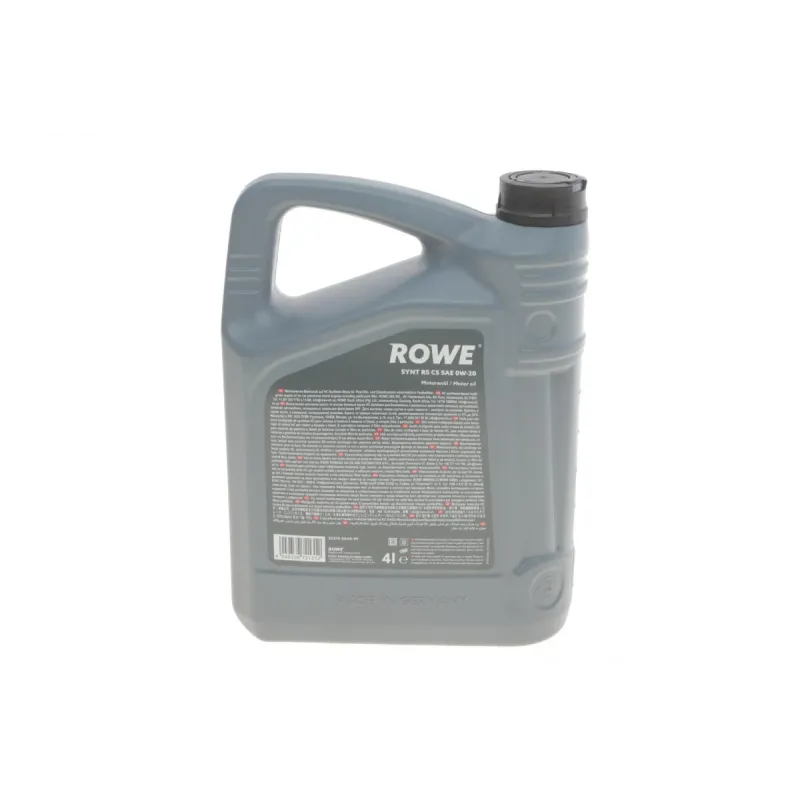 Моторна олива ROWE HIGHTEC SYNT RS C5 0W-20 (4л) MB 229.72/BMW LL-17 FE+/Ford WSS-M2C947-A/B1 20379-0040-99