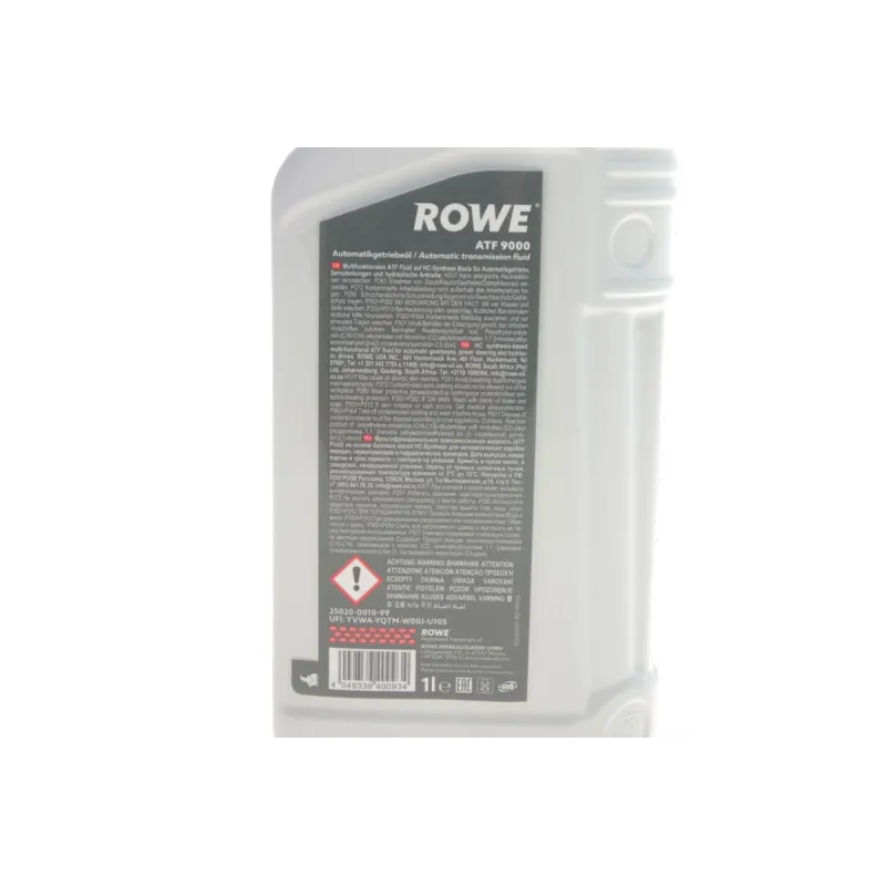 Олива для АКПП ROWE HIGHTEC ATF 9000 (1L) DEXRON IIIH/MB 235.71/236.8/236.10/236.11/236.91/BMW LA-2634 червона 25020-0010-99