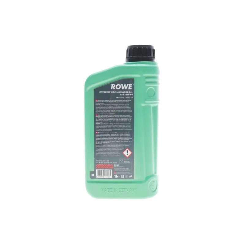 Моторна олива 10W60 SUNSPEED RACING MOTOR OIL (1L) MULTI-ESTER TECHNOLOGY ROWE 4920019-0010-99