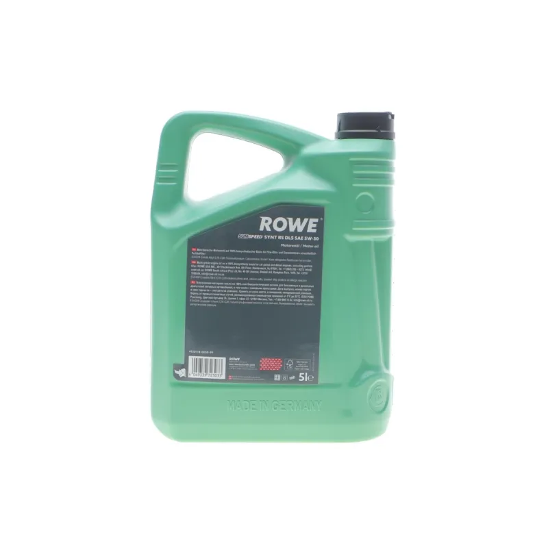 Моторна олива ROWE SUNSPEED SYNT RS DLS 5W-30 5л (MB 229.31/229.51/229.52, BMW LL-04, ACEA C2/C3) 4920118-0050-99