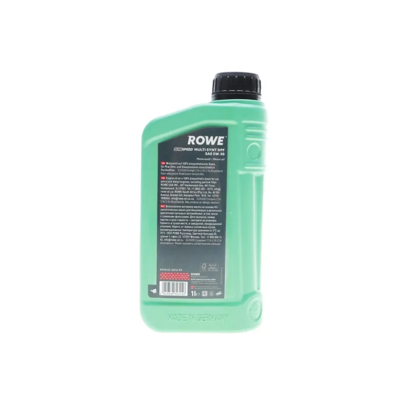 Моторна олива ROWE 5W30 SUNSPEED MULTI SYNT DPF 1L (4920125-0010-99) BMW LL-04/Mercedes-Benz 229.51/Volkswagen 504.00/507.00