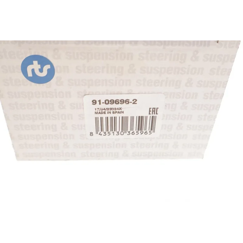 Наконечник рульової тяги лівий RTS 91-09696-2 для BMW X5 (F15/F85) X6 (F16/F86) 2013-, M14x1.5, 195.5мм