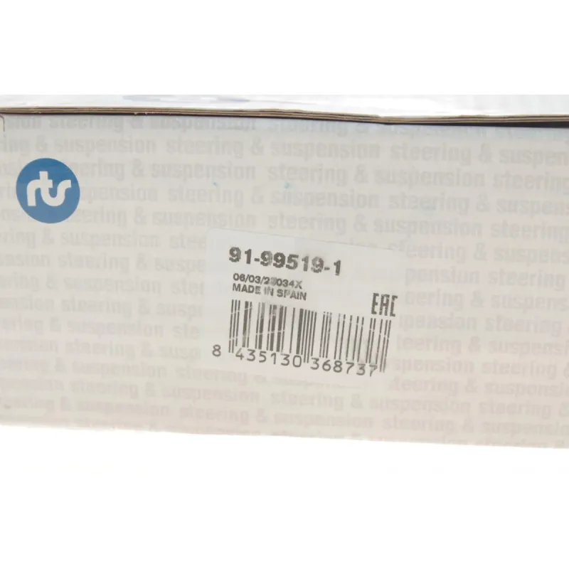 Наконечник рульової тяги правий RTS 91-99519-1 для BMW 3 (F30)/4 (F32/F33) 2011-, L=150mm