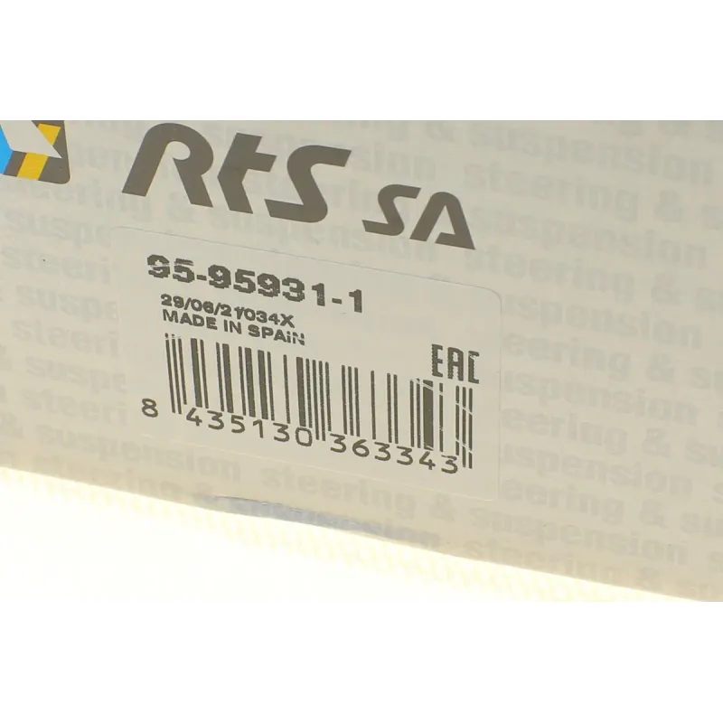 Важіль підвіски RTS 95-95931-1 (нижній) для Audi A4 B8/A5/A6 C7/A7/A8/Q5 2007-2018, 282.5 мм