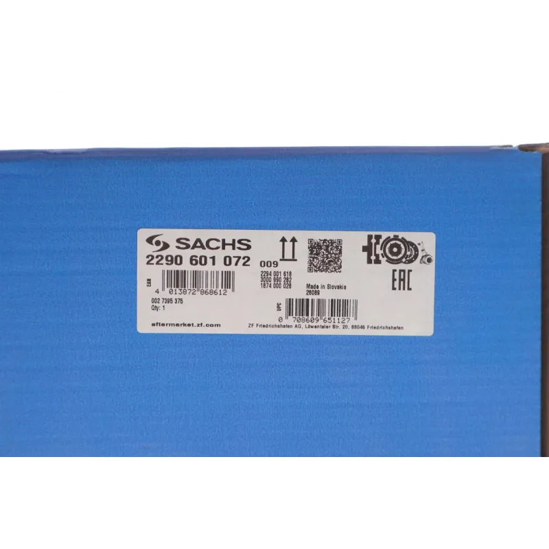 Комплект зчеплення з демпфером SACHS 2290 601 072 для Opel Astra H/Vectra C 1.9 CDTI 120 л.с. 2004-