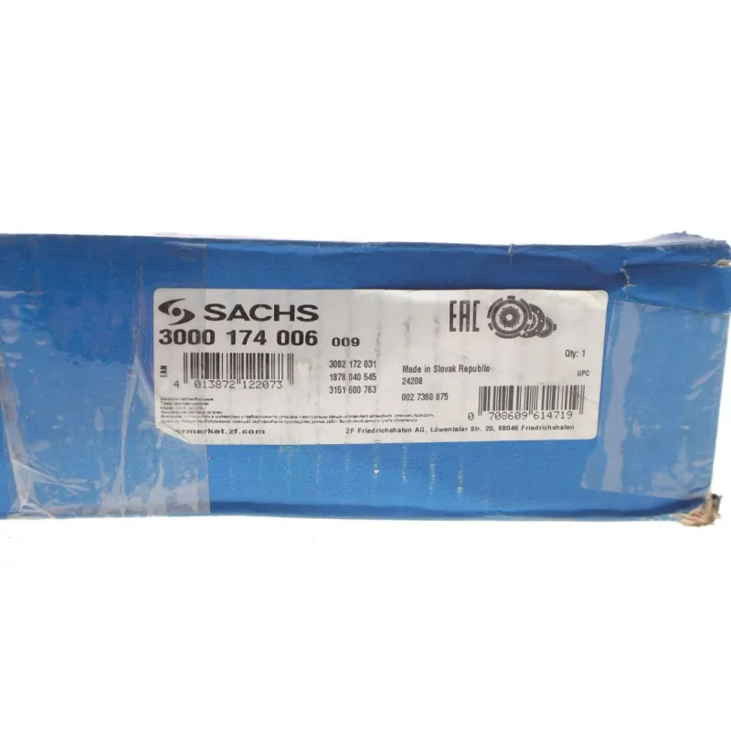 Комплект зчеплення SACHS 3000 174 006 для Opel Astra F 1.4/1.6i 1992-2002 (d=200mm, z=14) + вижимний
