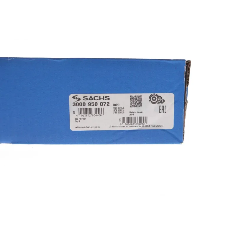 Комплект зчеплення SACHS 3000 950 072 для VW Golf/Passat 1.4 TSI 2007-, d=220mm, z=28 (+вижимний)