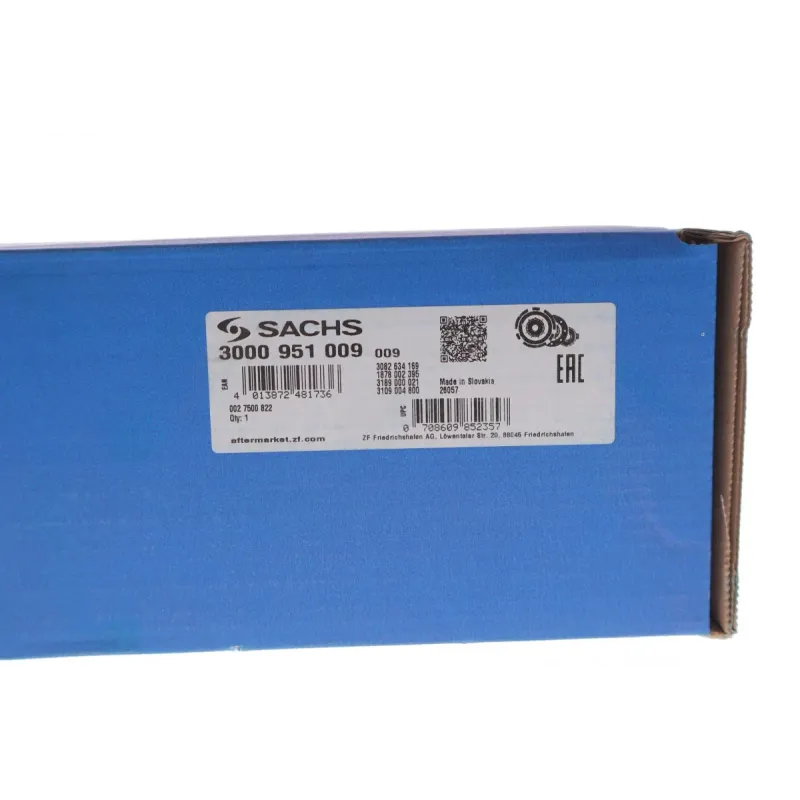 Комплект зчеплення SACHS 3000 951 009 для Mazda 3 2.0 MZR/DISI (2003-2014)