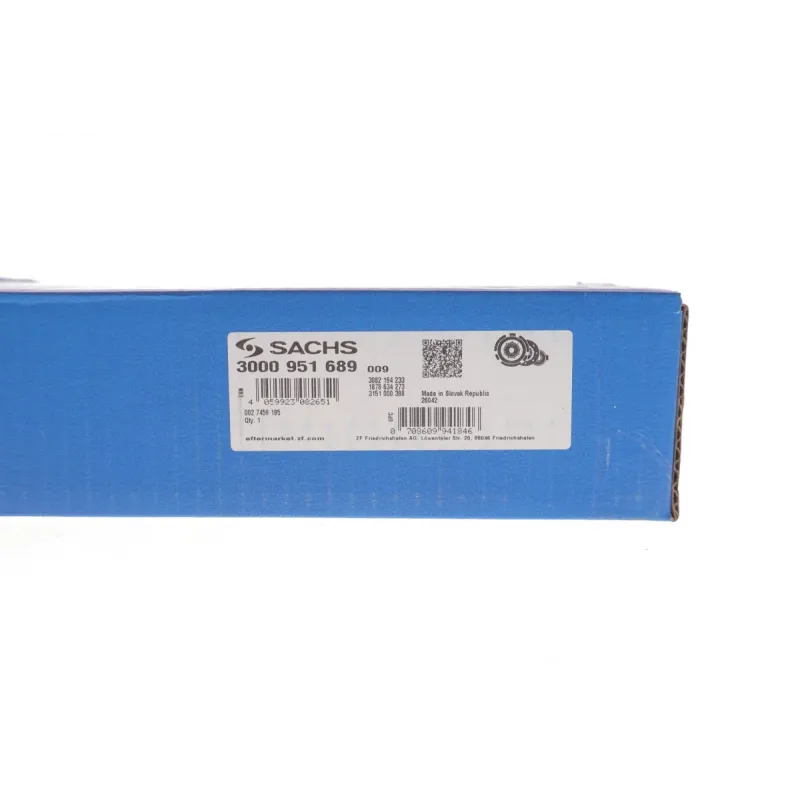 Комплект зчеплення SACHS 3000 951 689 для Volkswagen T4 1.9D/TD 1991-2003, d=215mm