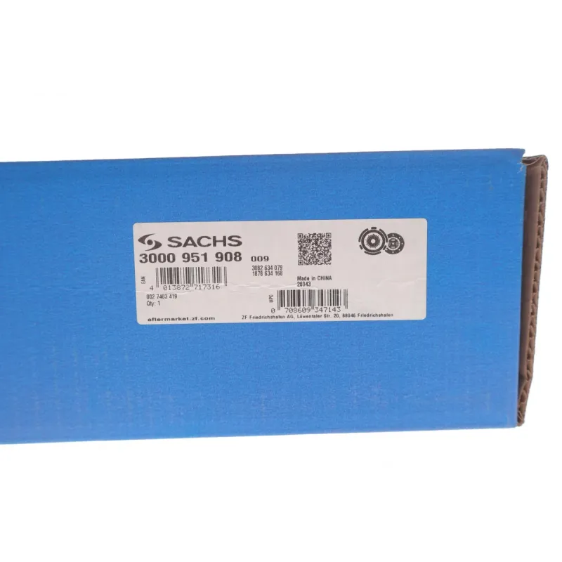 Комплект зчеплення SACHS 3000 951 908 для Renault Master/Trafic 1.9dCi (d=240mm)