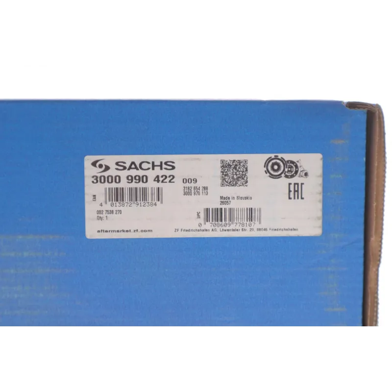 Комплект зчеплення Ford Transit Connect 1.5 TDCi 15- (d=240mm) (+вижимний)