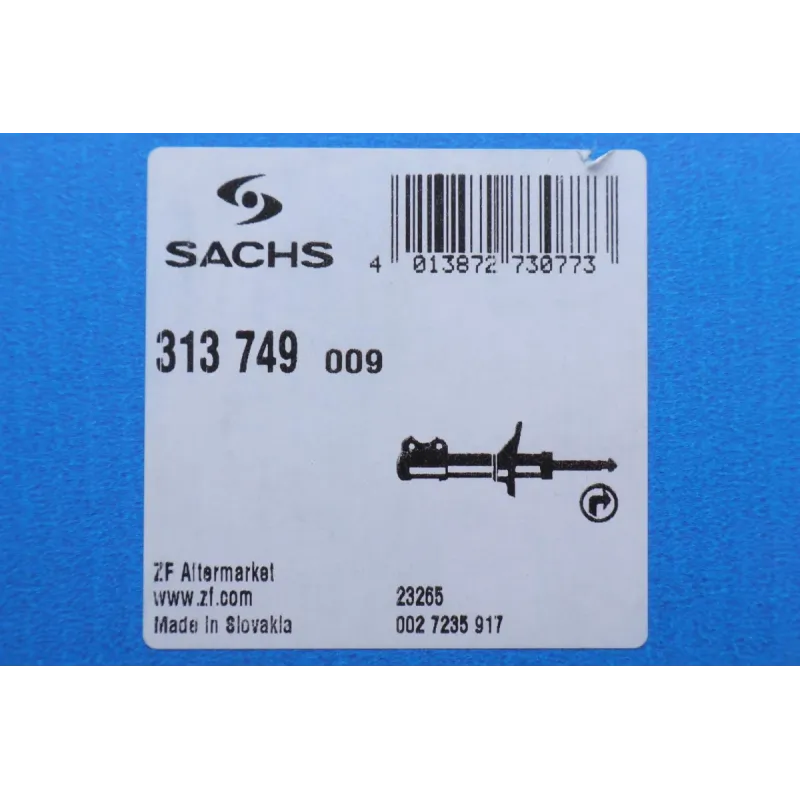 Амортизатор передній правий SACHS 313 749 для Ford Mondeo IV (BA7) 2007-2015