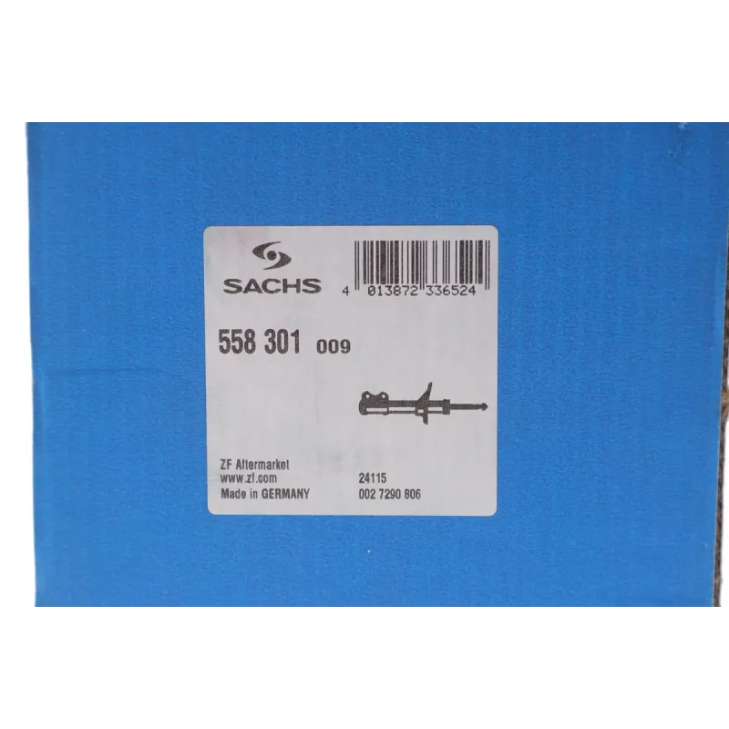 Амортизатор передній SACHS 558 301 для Audi A4 B6 (8E2) 2000-2004, газовий